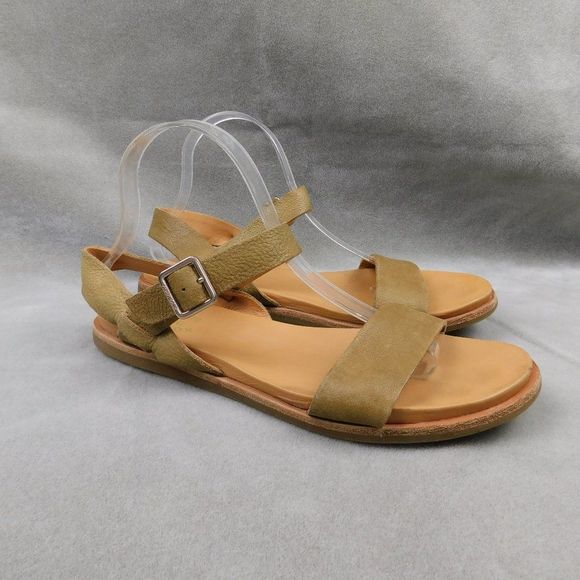 KorkEase Shoes Korkease Tan Leather Flat Sandals Poshmark